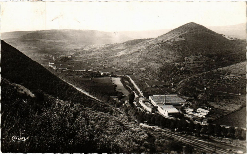 Carte postale ancienne Lodeve (Herault) - Les Usines à Lodève