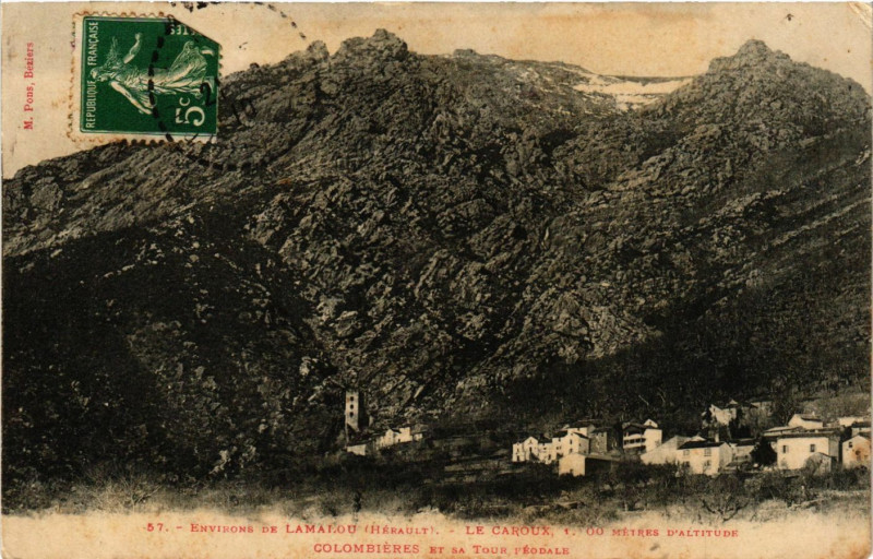 Carte postale ancienne Environs de Lamalou (Herault) - Le Caroux