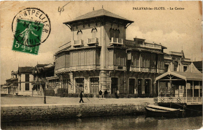 Carte postale ancienne Palavas-les-Flots - Le Casino à Palavas-les-Flots