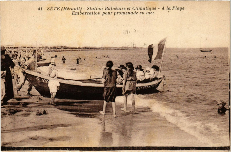 Carte postale ancienne Sete-Station Balneaire et Climatique à Sète