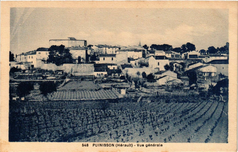 Carte postale ancienne Puinisson-Vue generale