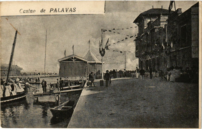Carte postale ancienne Casino de Palavas