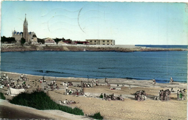 Carte postale ancienne Sete (Hérault) La plage de la Corniche à Sète