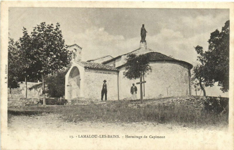 Carte postale ancienne Lamalou les Bains - Hermitage de Capimont à Lamalou-les-Bains