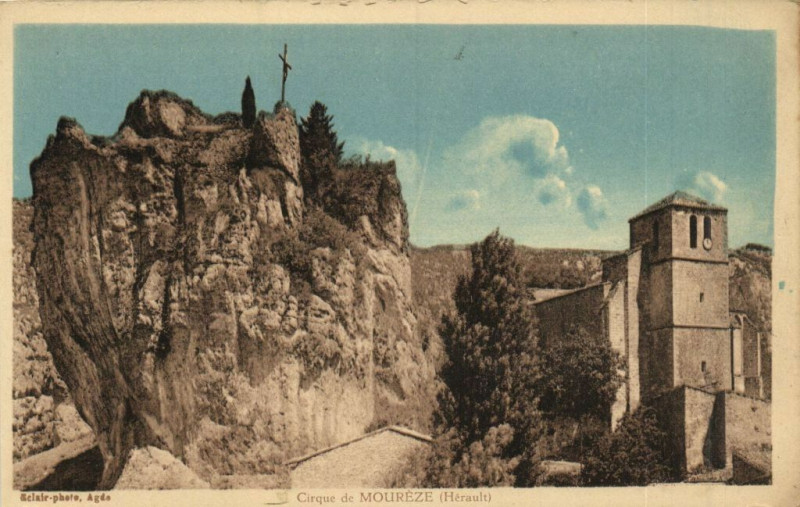 Carte postale ancienne Cirque de Moureze (Hérault) à Mourèze