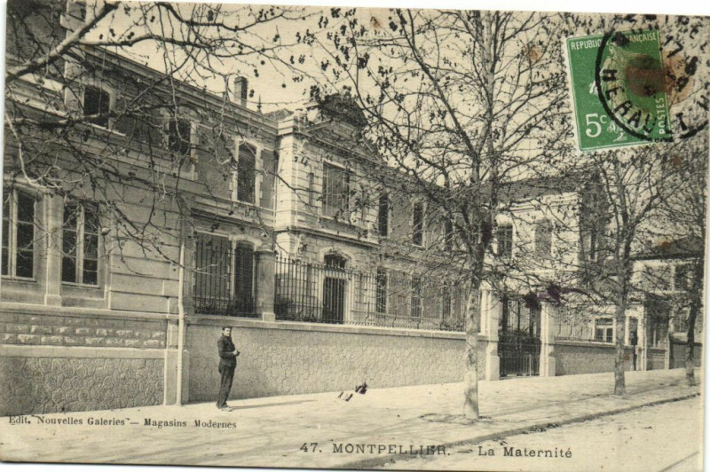 Carte postale ancienne Montpellier - La Maternité à Montpellier