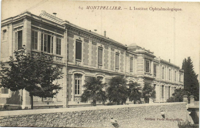 Carte postale ancienne Montpellier - L'Institut Ophtalmologique à Montpellier