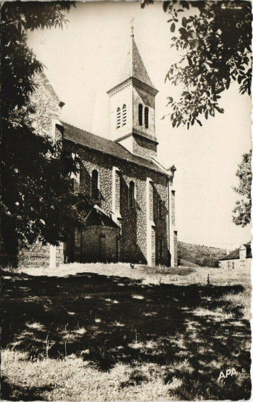 Carte postale ancienne Dourbies - L'Eglise à Dourbies