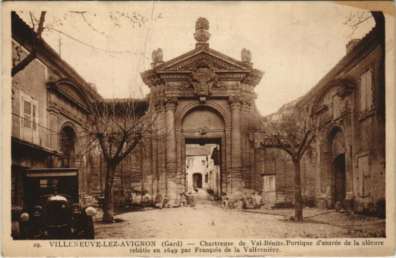 Carte postale ancienne Villeneuve Lez Avignon - Chartreuse de val Benite