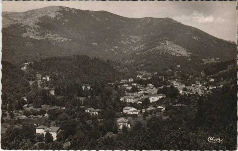 Carte postale ancienne Genolhac - Vue générale à Génolhac