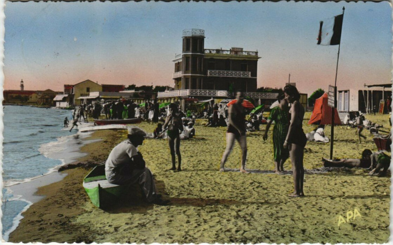 Carte postale ancienne Grau-du-Roi - La Plage