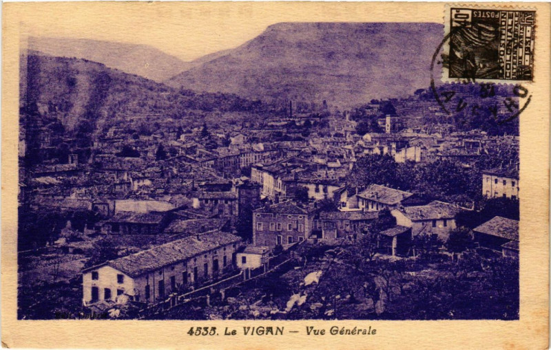 Carte postale ancienne Le Vigan - Vue Générale au Vigan