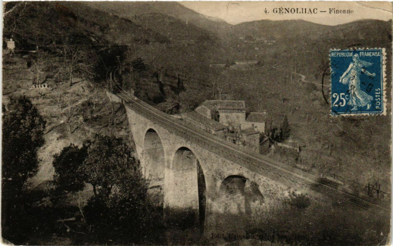 Carte postale ancienne Genolhac - Finonne à Génolhac