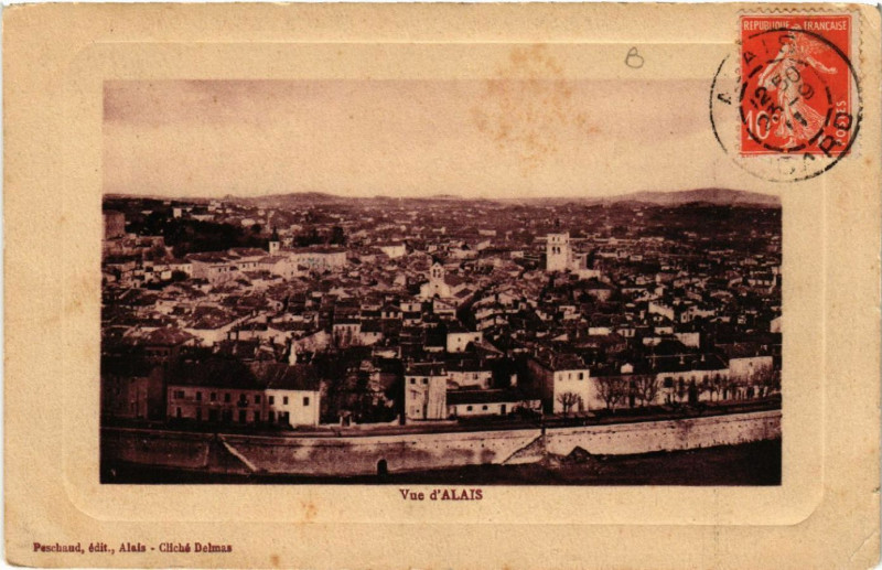 Carte postale ancienne Vue d'Alais