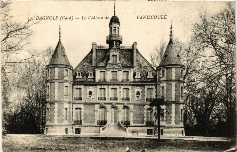 Carte postale ancienne Bagnols - Le Chateau de Paniscoule