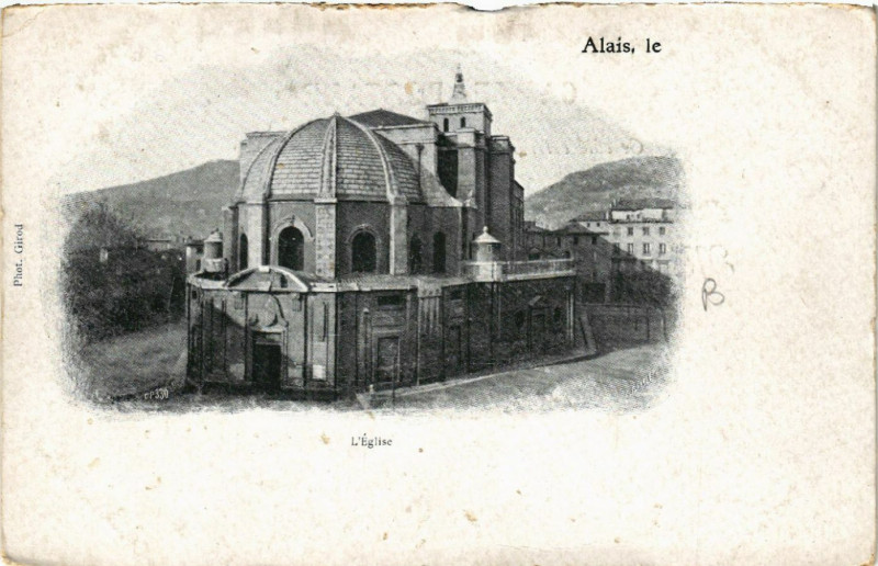 Carte postale ancienne Alais le . - L'Eglise