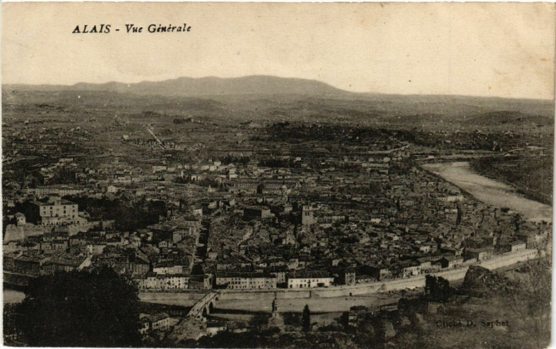 Carte postale ancienne Alais - Vue Générale