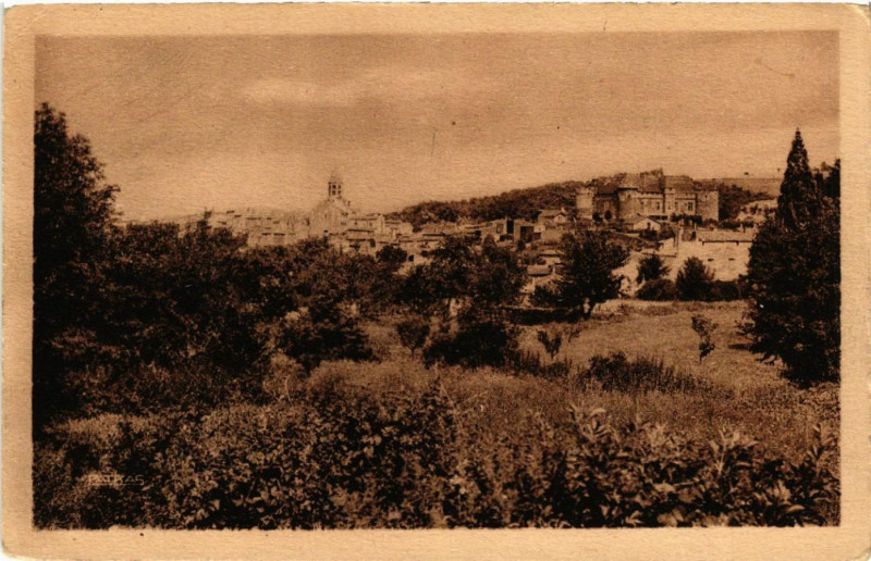 Carte postale ancienne Saint-Saturnin - Le Village vu de l'Ouest