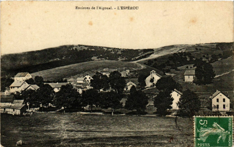 Carte postale ancienne Environs de l'Aigoual - L'Espérou