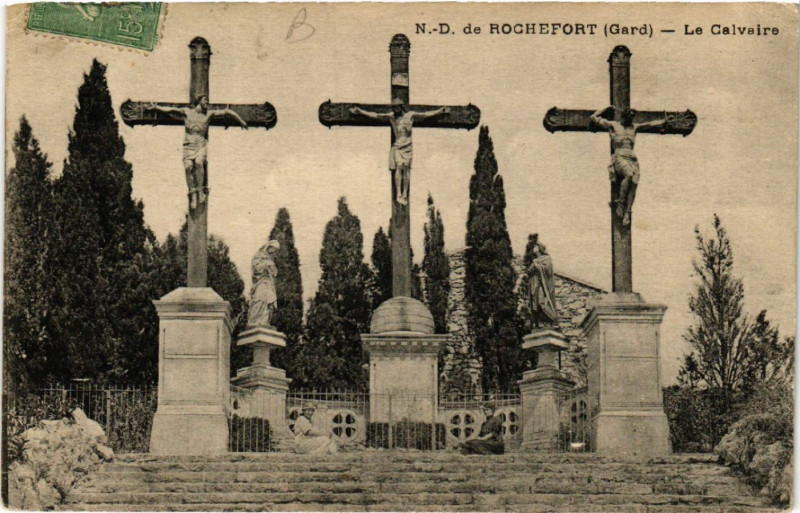 Carte postale ancienne N.-D. de Rochefort - Le Calvaire