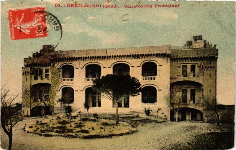 Carte postale ancienne Le Grau-du-Roi - Sanatorium Protestant au Grau-du-Roi