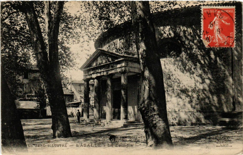 Carte postale ancienne Le Gard Illustré - Lasalle - Le Tempie à Lasalle