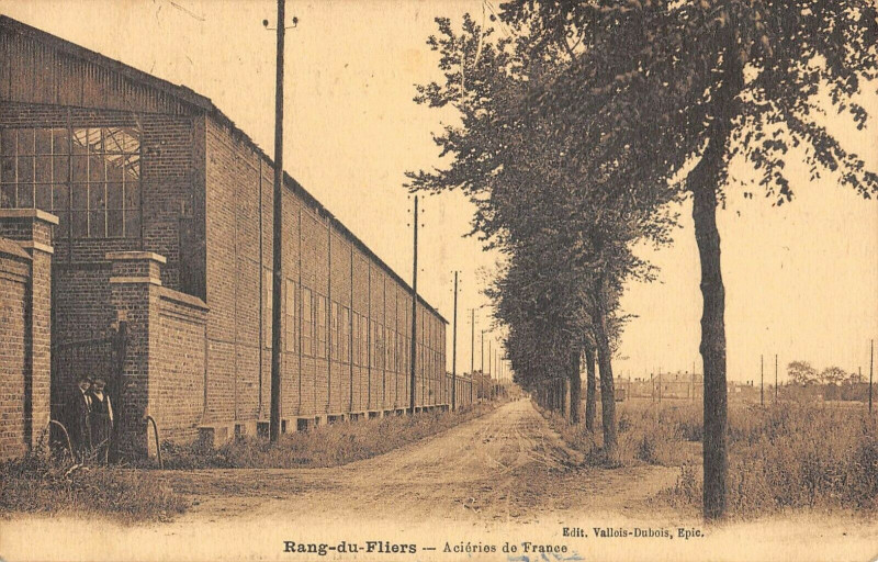 Carte postale ancienne Rang Du Fliers Acieries De France à Rang-du-Fliers