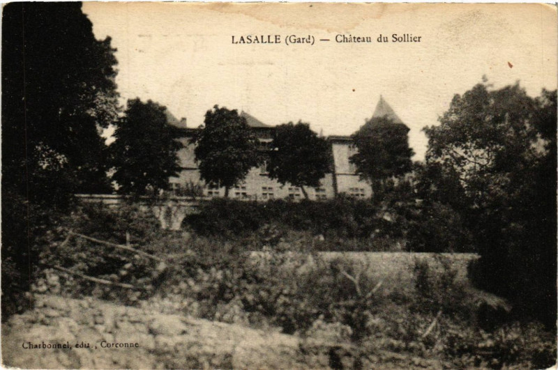 Carte postale ancienne Lasalle - Chateau du Soilier à Lasalle