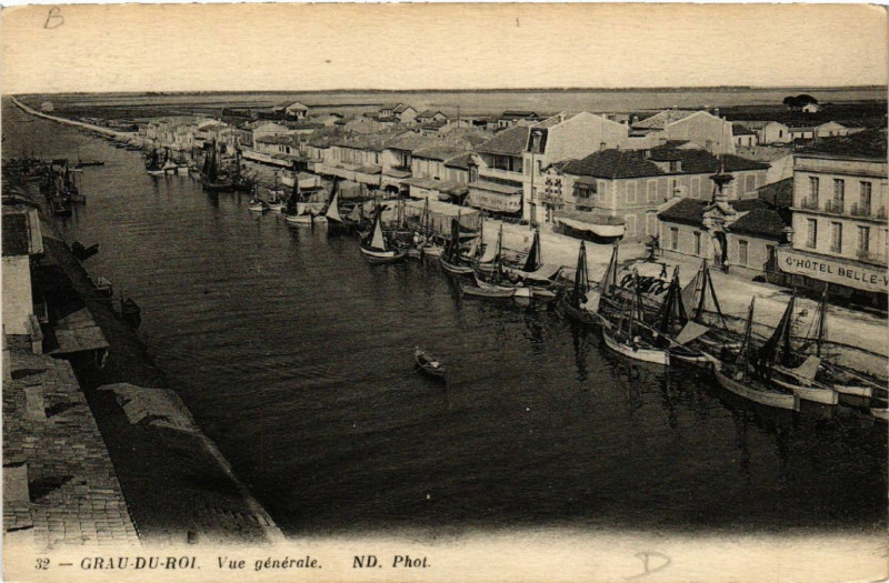 Carte postale ancienne Grau-du-Roi - Vue générale