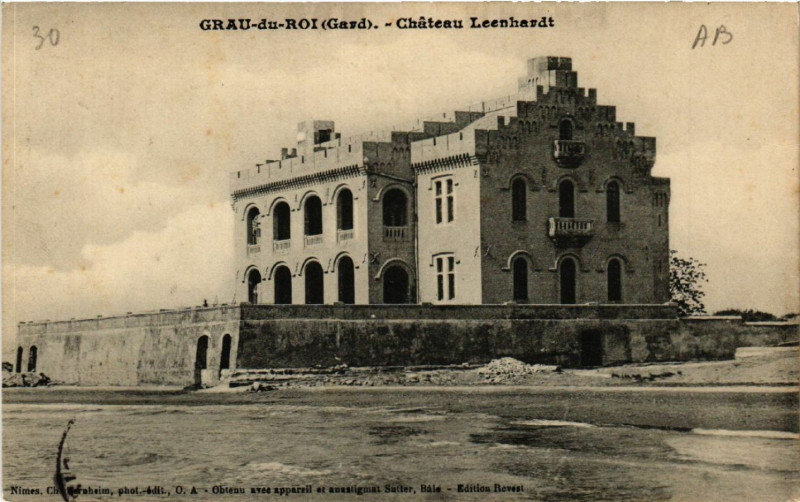 Carte postale ancienne Grau-du-Roi - Chateau Léenhardt