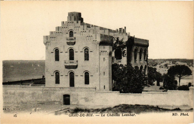 Carte postale ancienne Grau-du-Roi - Le Chateau Léenbar