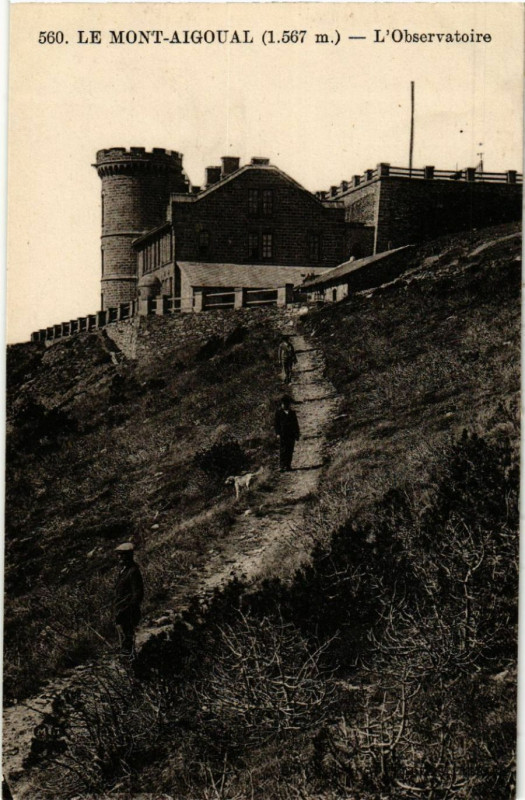 Carte postale ancienne Le Mont-Aigoual (1567 m) - L'Observatoire