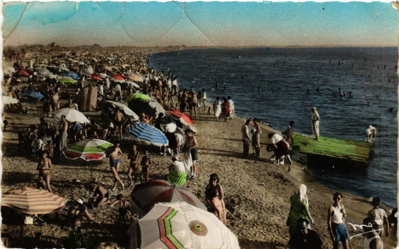 Carte postale ancienne Le Grau-du-Roi - Plage Rive Gauche au Grau-du-Roi