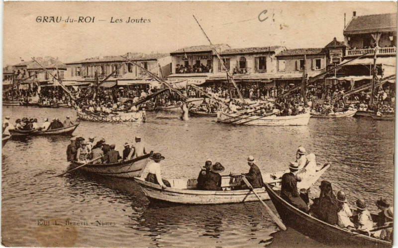Carte postale ancienne Grau-du-Roi - Les Joutes