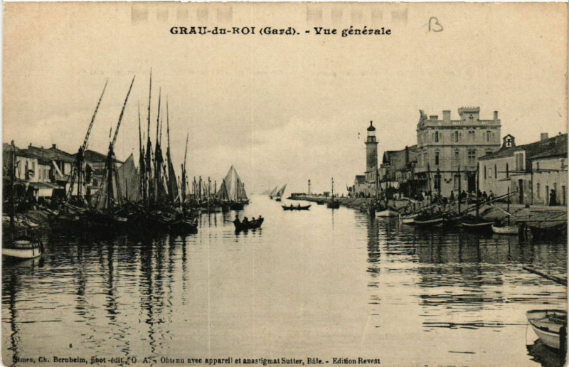 Carte postale ancienne Grau-du-Roi - Vue générale
