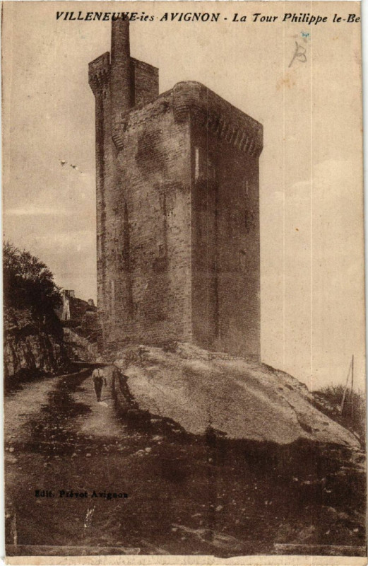 Carte postale ancienne Villeneuve-les-Avignon - La Tour Philippe-le-Bel à Villeneuve-lès-Avignon