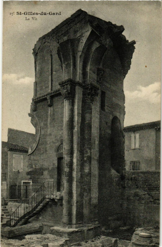 Carte postale ancienne Saint-Gilles-du-Gard - La Vis à Saint-Gilles