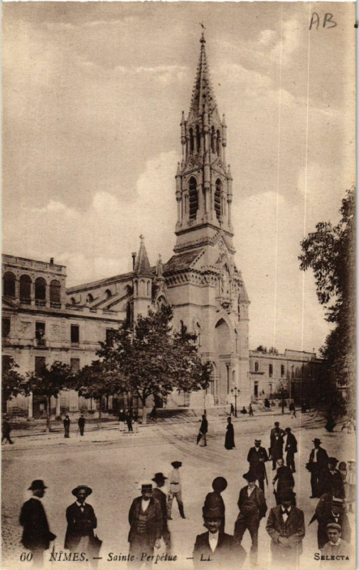 Carte postale ancienne Nimes - Sainte-Perpétue à Nîmes
