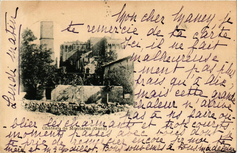 Carte postale ancienne Chateau de Montaren