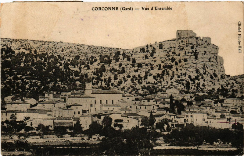 Carte postale ancienne Corconne - Vue d'Ensemble à Corconne