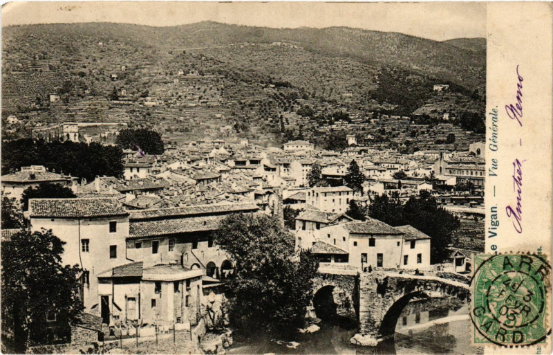 Carte postale ancienne Le Vigan - Vue Générale au Vigan