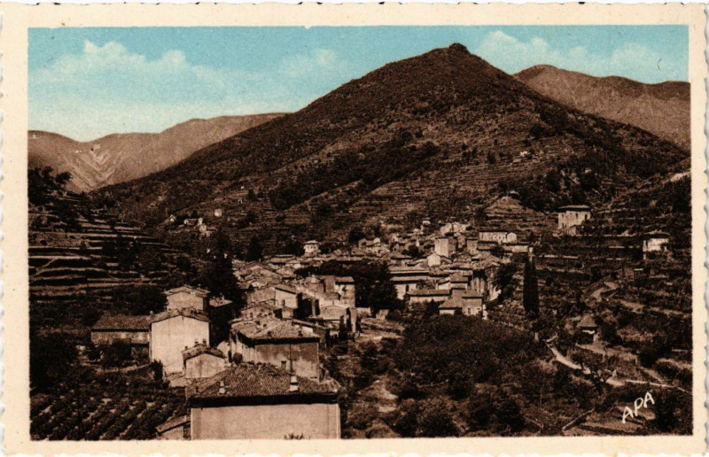 Carte postale ancienne Valleraugue - Saison Estivale - Vue générale