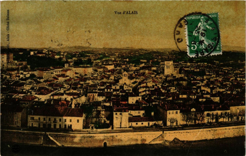 Carte postale ancienne Vue d'Alais
