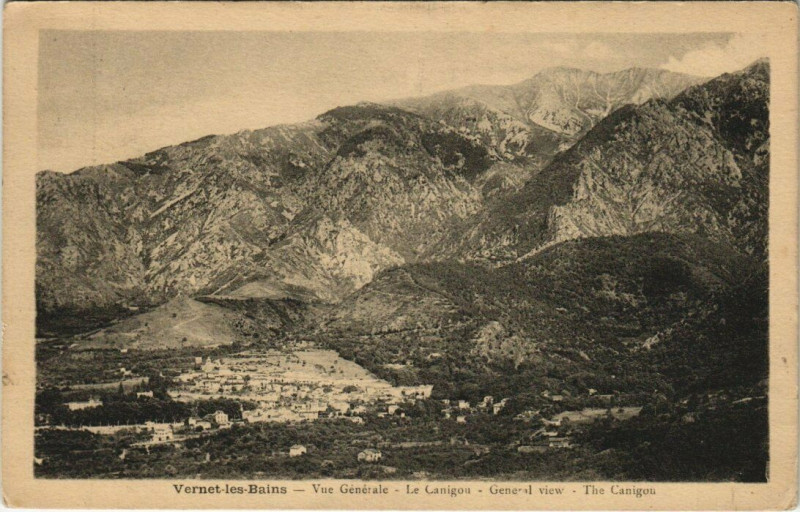 Carte postale ancienne Vernet-les-Bains vue générale à Vernet-les-Bains