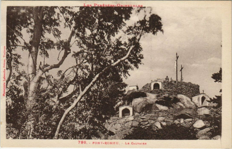 Carte postale ancienne Font-Romeu Le Calvaire