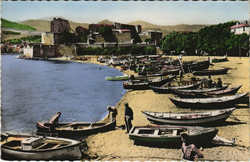 Carte postale ancienne Collioure Port de Peche à Collioure