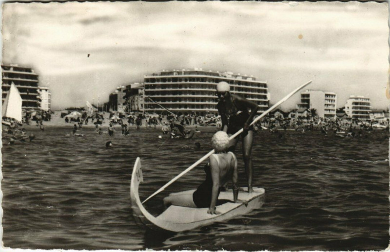 Carte postale ancienne Canet-Plage La Plage