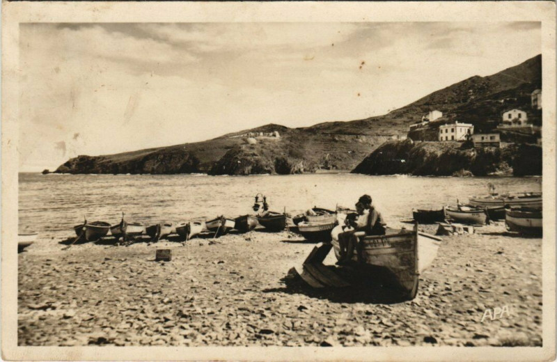 Carte postale ancienne Cerbere Le Cap Cerbere à Cerbère