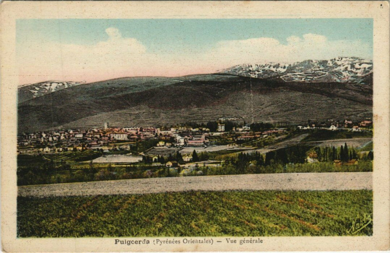 Carte postale ancienne Puigcerda Vue générale