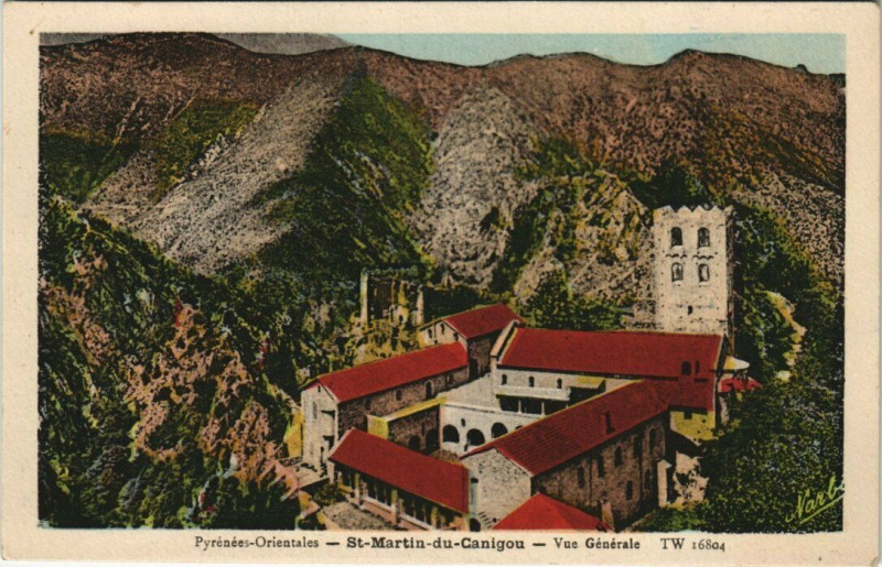 Carte postale ancienne Saint-Martin-du-Canigou vue générale